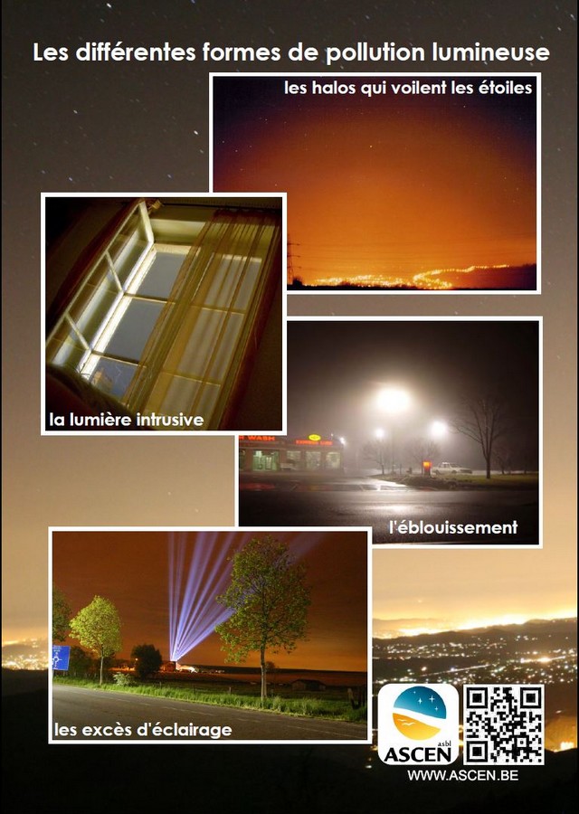 Poster les formes de pollution lumineuse